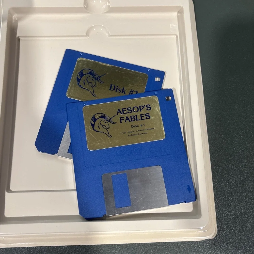 Vintage - Aesop's Fables, Unicorn Educational Software, For Commodore Amiga 512k